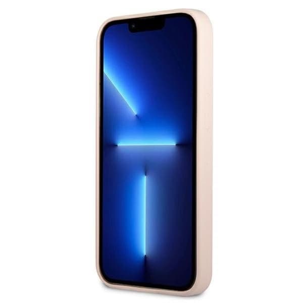 Guess iPhone 13 Skal Silicone Triangle - Pinkki Rosa