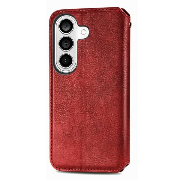 Plånboksfodral för Samsung Galaxy S26 Plus Konstläder - Röd