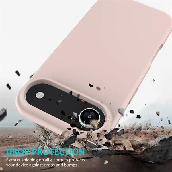 WANLONFENG Mobilskal till iPhone Air Med 2st Härdat Glas - Rosa Rosa
