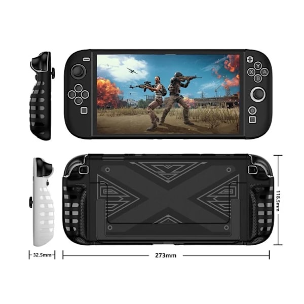 Nintendo Switch 2 Spelkonsol Mobilskal med Stativ - Vit Vit