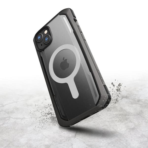 Raptic iPhone 14 Plus -kuori Magsafe Secure Armored - Musta Svart