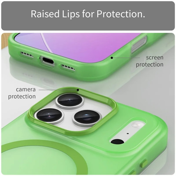 Mobilskal till iPhone 17 Pro Max MagSafe Matte Translucent - Grön Grön