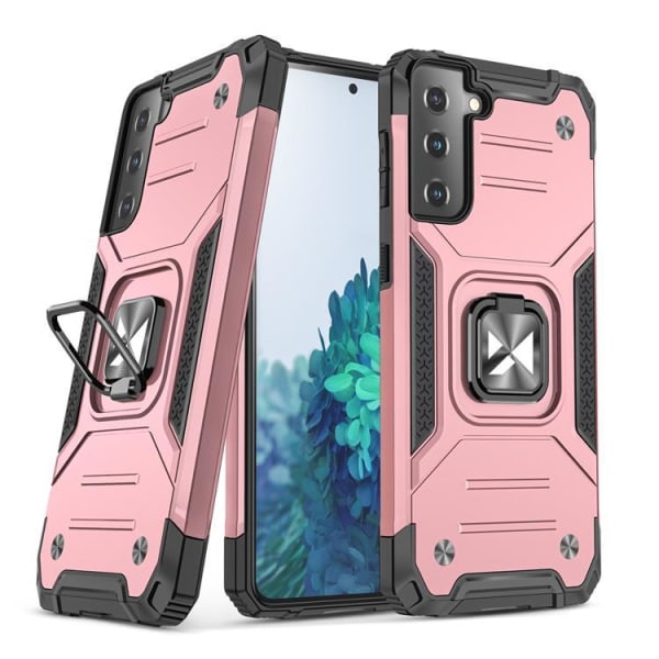Wozinsky Ring Armor Cover Galaxy S22 Plus - vaaleanpunainen Pink