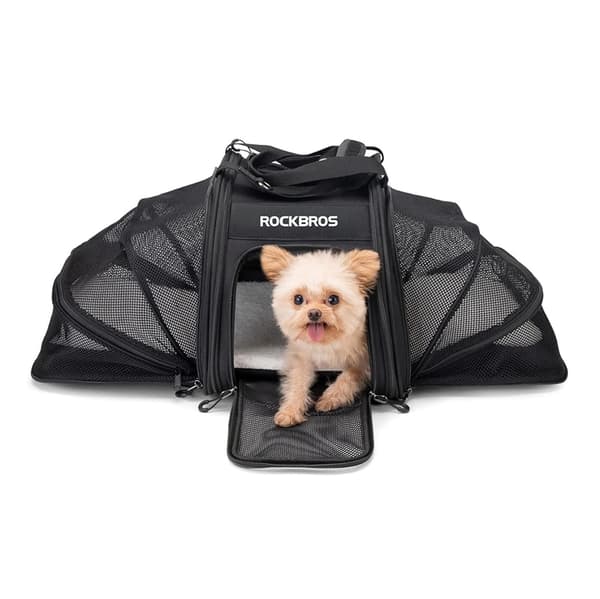 Rockbros Transport Cykeltaske til Katte og Hunde - Sort Svart