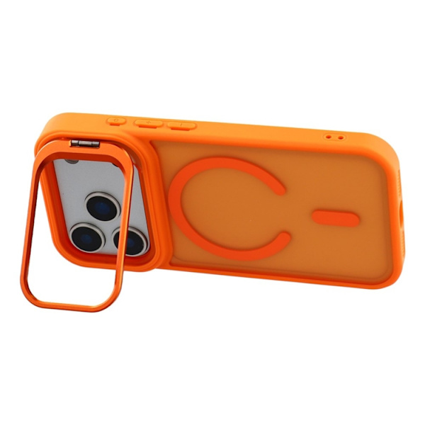 Mobilskal till iPhone 17 Pro Max MagSafe Lins Kickstand - Orange Orange