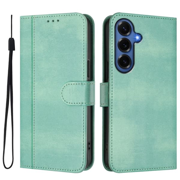 Plånboksfodral för Samsung Galaxy S26 Plus Konstläder Stativ - Mintgrön