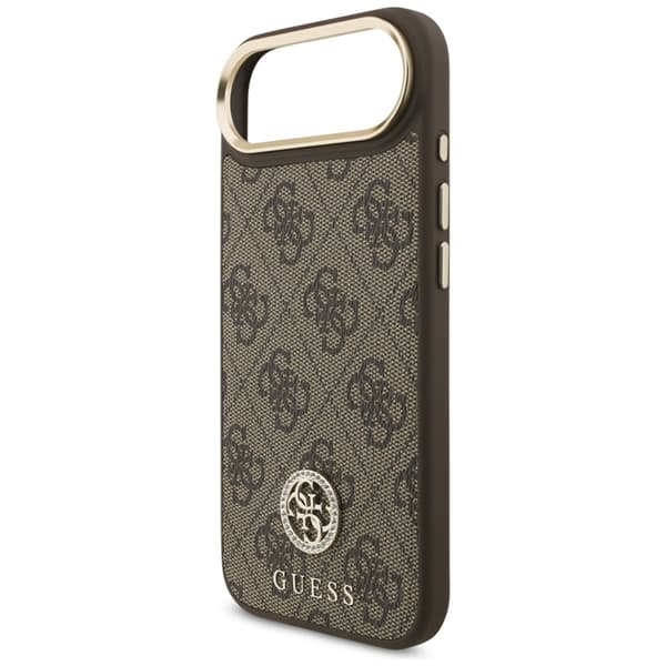 Guess Telefontaske til iPhone 17 Air Magsafe Rhinestone Logo - Brun Brun
