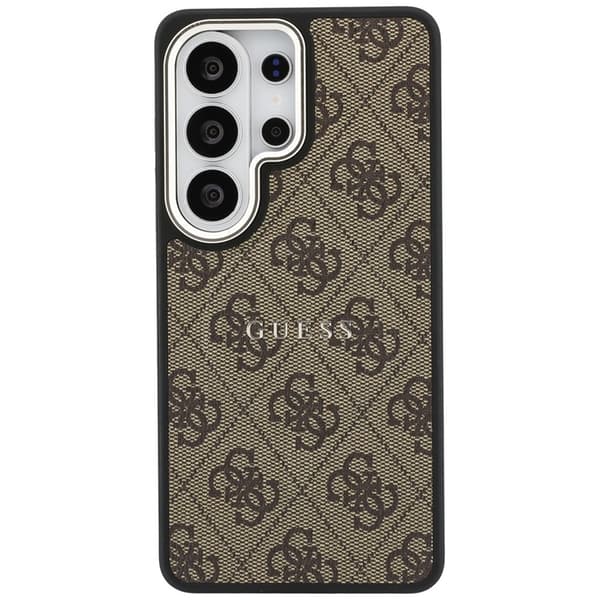 Guess Mobilskal För Galaxy S26 Ultra MagSafe 4G Embossed Ring - Brun Brun