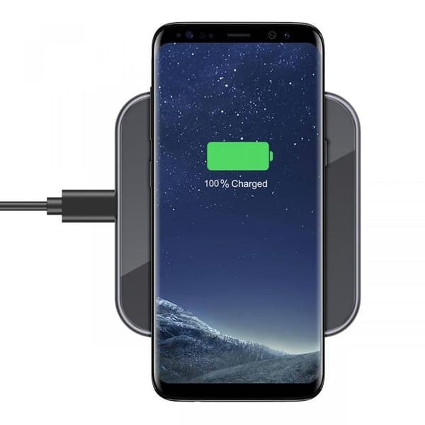 SiGN Trådlös Snabbladdare för iPhone & Android, 15W - Svart Svart