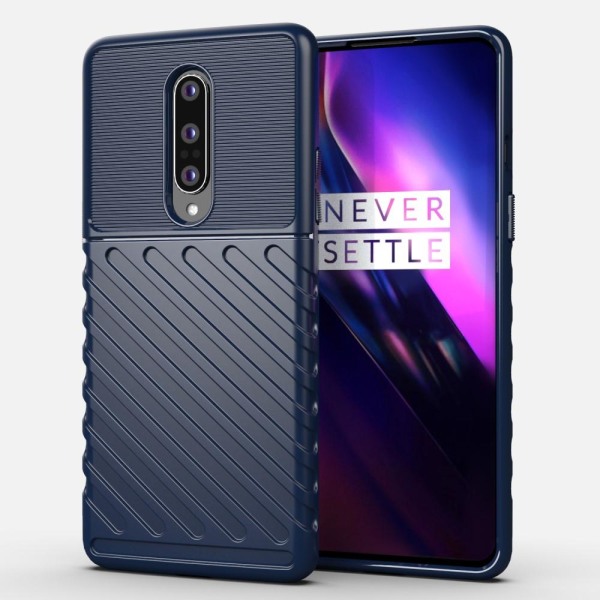 Thunder Twill Texture Skal OnePlus 8 - Blå Blå
