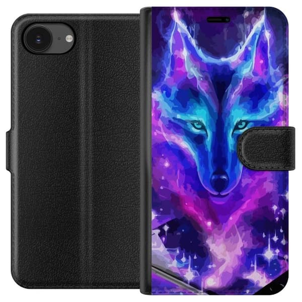 Pung Taske til Apple iPhone 16e med Neon Wolf