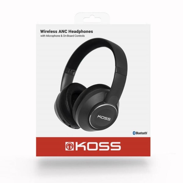 KOSS Headphones Over-Ear BT740iQZ Langaton ANC Mic - musta