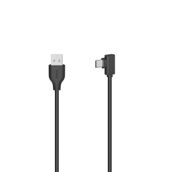 HAMA-kaapeli USB-A–USB-C USB 2.0 480 Mbit/s 0,75 m - musta
