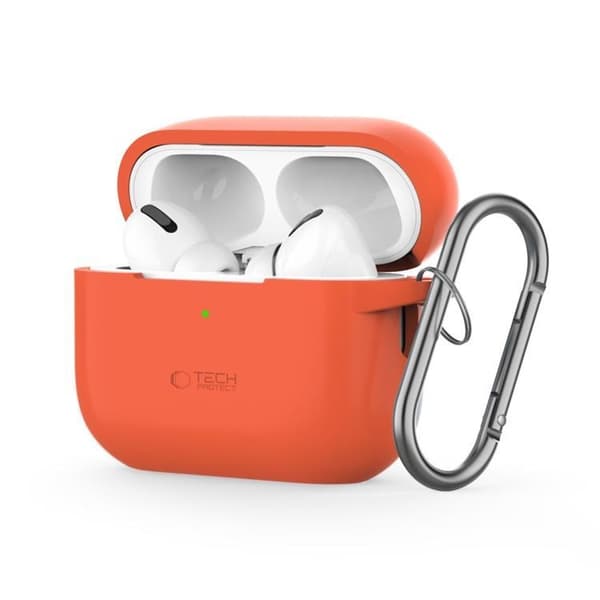 Tech-Protect Apple Airpods Pro 1/2 Taske Silikonekrog - Neon Orange Orange