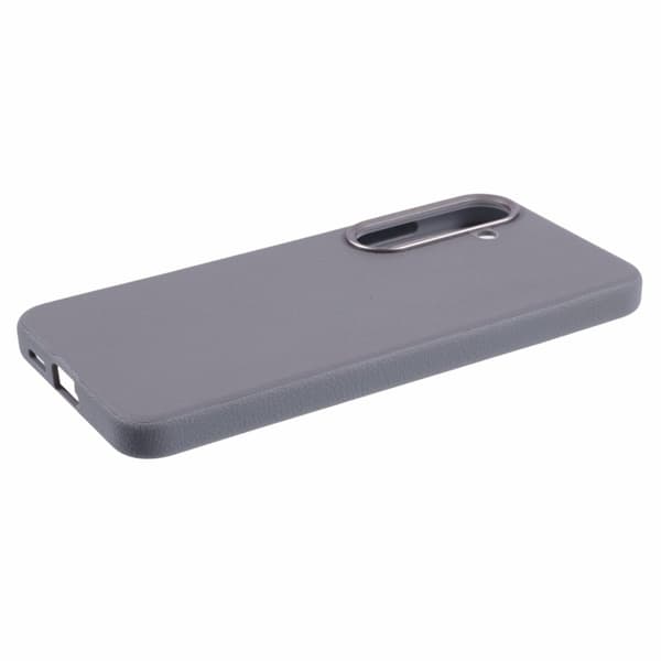 X-LEVEL Mobilskal till Samsung Galaxy S24+ Slim PU Läder + Hård PC Grå
