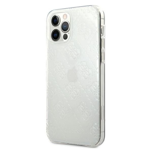 Guess Skal iPhone 12 & 12 Pro 3D Pattern Collection - Transparent Transparent
