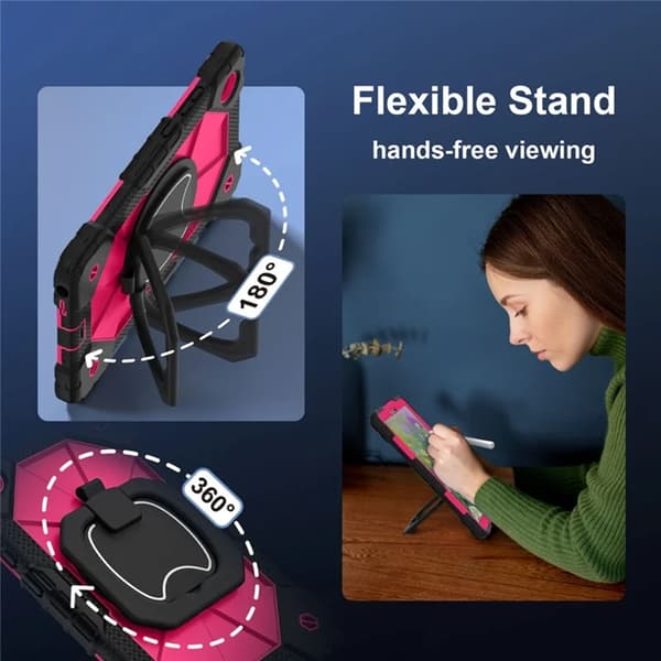 Lenovo Tab K9 Mobilskal Silikon Kickstand Rosa