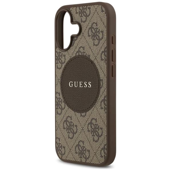 Guess Mobilskal till iPhone 17 MagSafe 4G Circle Classic Logo - Brun Brun