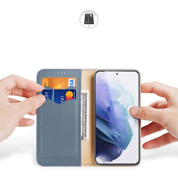 Dux Ducis Hivo Äkta Läder Fodral Galaxy S22 Plus - Blå