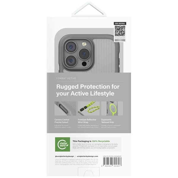 UNIQ Telefontaske til iPhone 16 Pro MagSafe Combat Active - Grå Grå