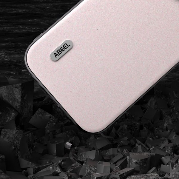 ABEEL Mobilskal till iPhone 14 Pro Max PU Läder Glitter Vit