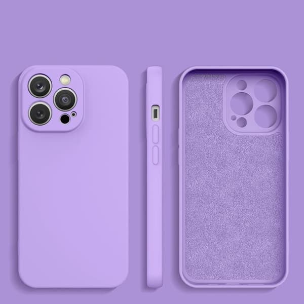 iPhone 14 Plus Skal Silikon - Lilla Lila