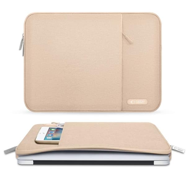 Tech-Protect bærbar taske til (13-14") - Caffe Latte Beige