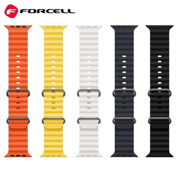 Forcell Apple Watch (38/40/41mm) rannekoru F-Design - oranssi