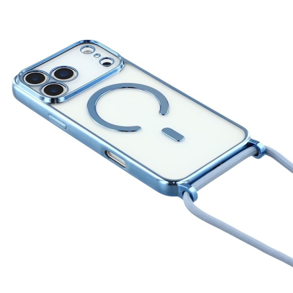 Mobilskal till iPhone 17 Pro Max MagSafe Electroplating TPU - Blå Blå