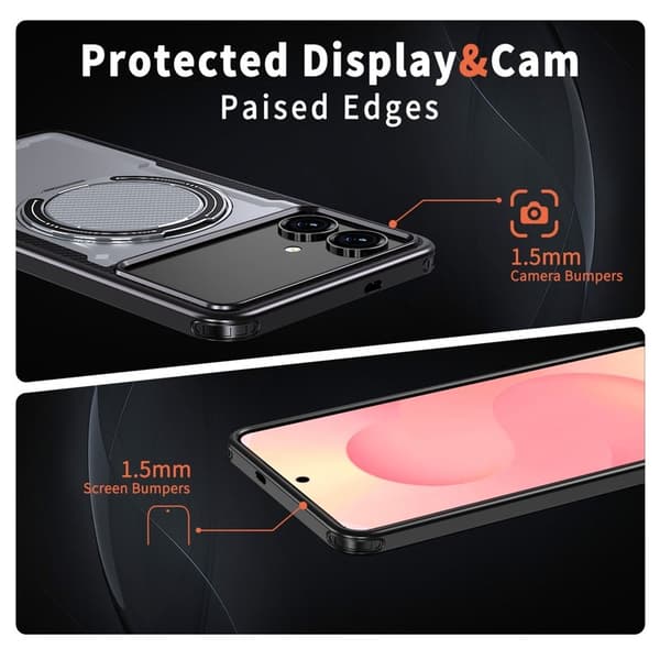 Mobilskal till Samsung Galaxy S26 Edge Magnetiskt TPU + PC - Grå