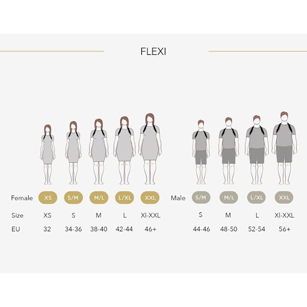 SWEPOSTURE Flexi Beholder Sort XXL