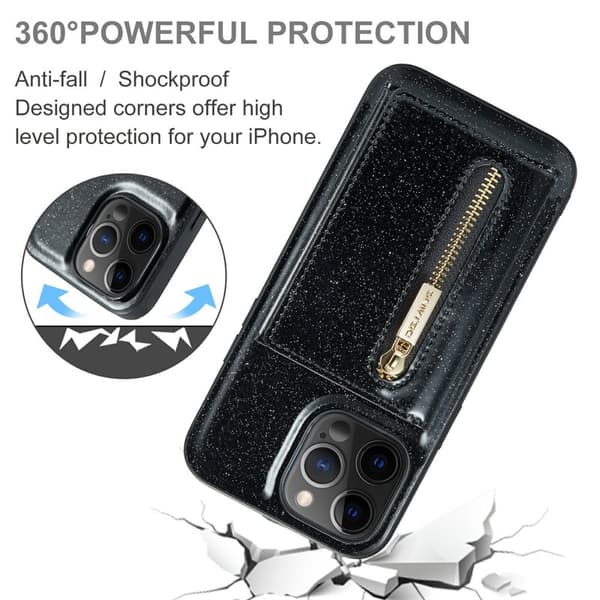 DG.MING M3 Series Mobilskal till iPhone 12 Pro Max 2-i-1 Svart