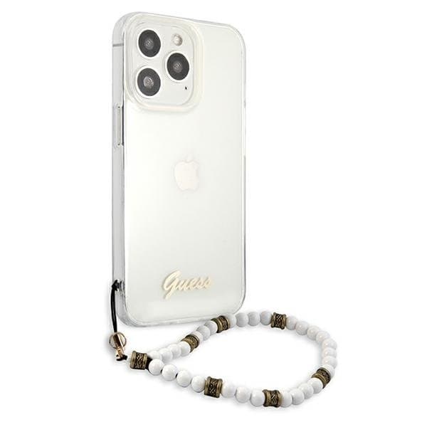 Guess White Pearl Skal iPhone 13 Pro / 13 - Transparent Transparent