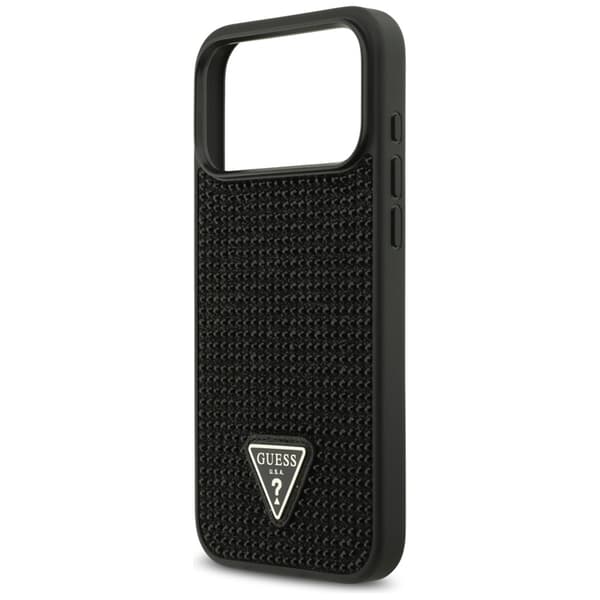 Guess Mobilskal till iPhone 17 Pro Rhinestone Triangle Logo - Svart Svart