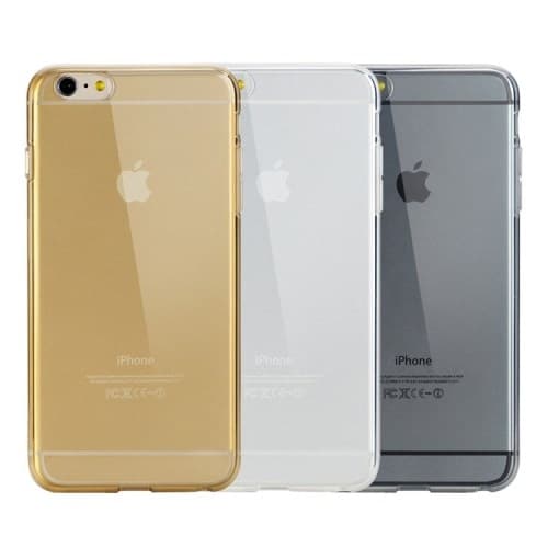 ROCK 0.6mm Ultrathin FlexiCase skal till Apple iPhone 6(S) Plus (Grå) Grey