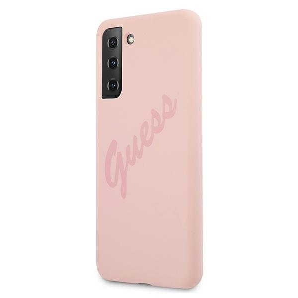 Guess Skal Galaxy S21 Plus Script Vintage - Pinkki Pink