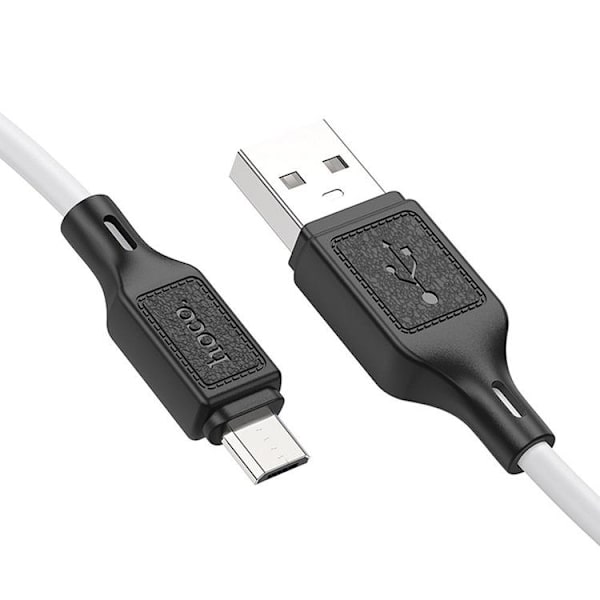 HOCO USB-A - Micro-USB Kabel 1m 2.4A X90 - Vit Vit