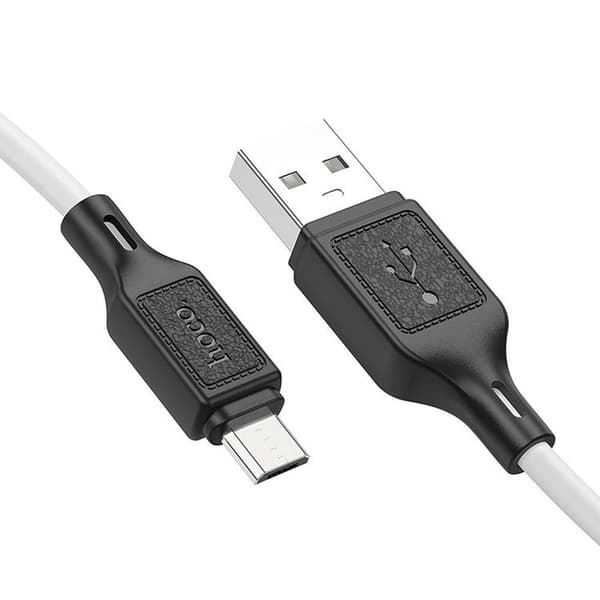 HOCO USB-A - Mikro-USB Kabel 1m 2.4A X90 - Hvid Vit