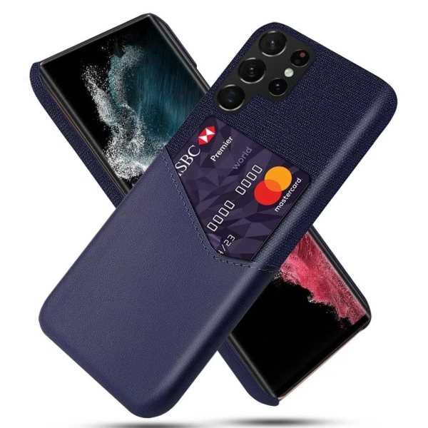 Galaxy S23 Ultra Case Kortholder - Blå