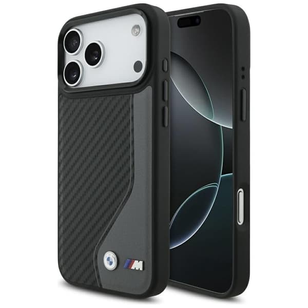 BMW Mobilskal till iPhone 17 Pro Max MagSafe M Carbon Logo - Anthracite Svart