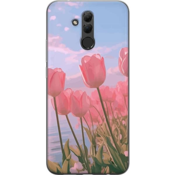 Mobilskal till Huawei Mate 20 lite med Rosa Tulpaner