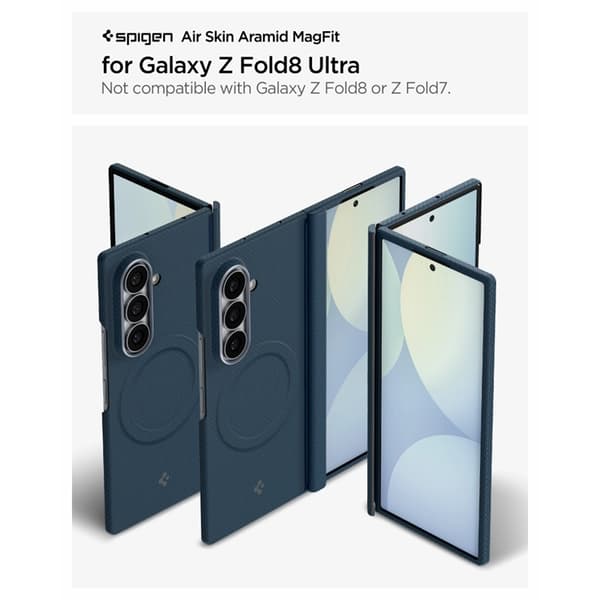 Spigen Mobilskal För Galaxy Z Fold 8 Ultra MagSafe Airskin Aramid