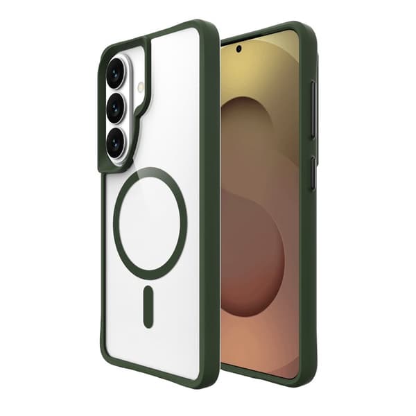 Mobilskal för Samsung Galaxy S26 Magnetiskt PC + TPU Stöttålig - Grön