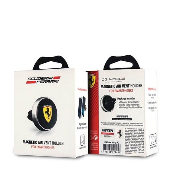 Ferrari magnet bilholder til ventilationsgitter Sort Black