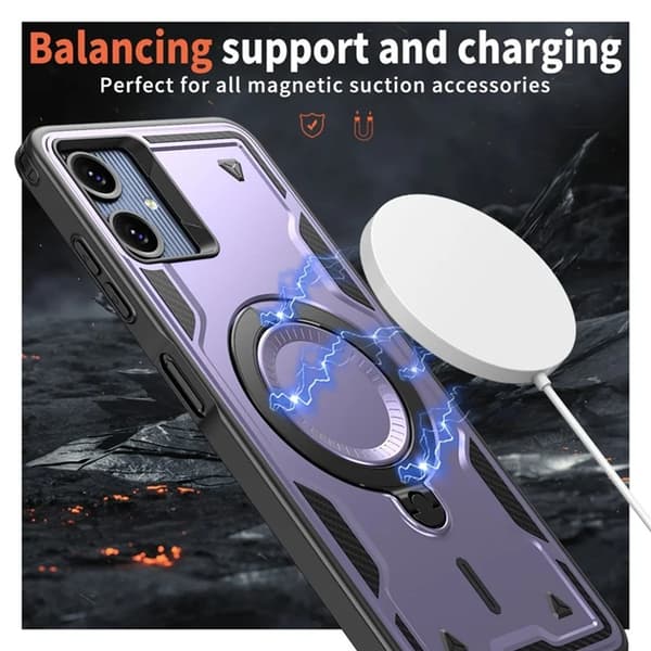 Mobilskal till Galaxy A06 5G Magsafe Kickstand Lila