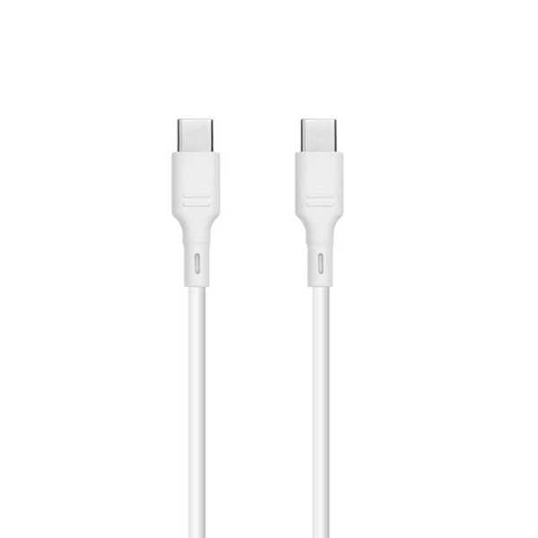 Blue Star USB-C till USB-C kabel 1m 60W - Vit