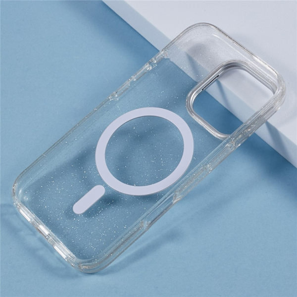 KIGC Mobilskal till iPhone 16 Pro Max MagSafe Epoxy Kickstand - Vit Vit