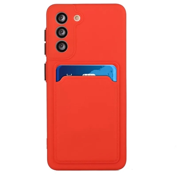 Galaxy S23 Plus Mobilskal Korthållare TPU - Röd