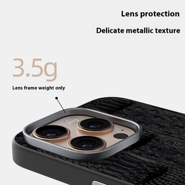ABEEL Mobilskal till iPhone 16 Pro Max MagSafe Äkta Läder Blå