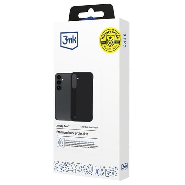 3MK Mobilskal till Galaxy S25 Plus Matt Just20g - Svart Black